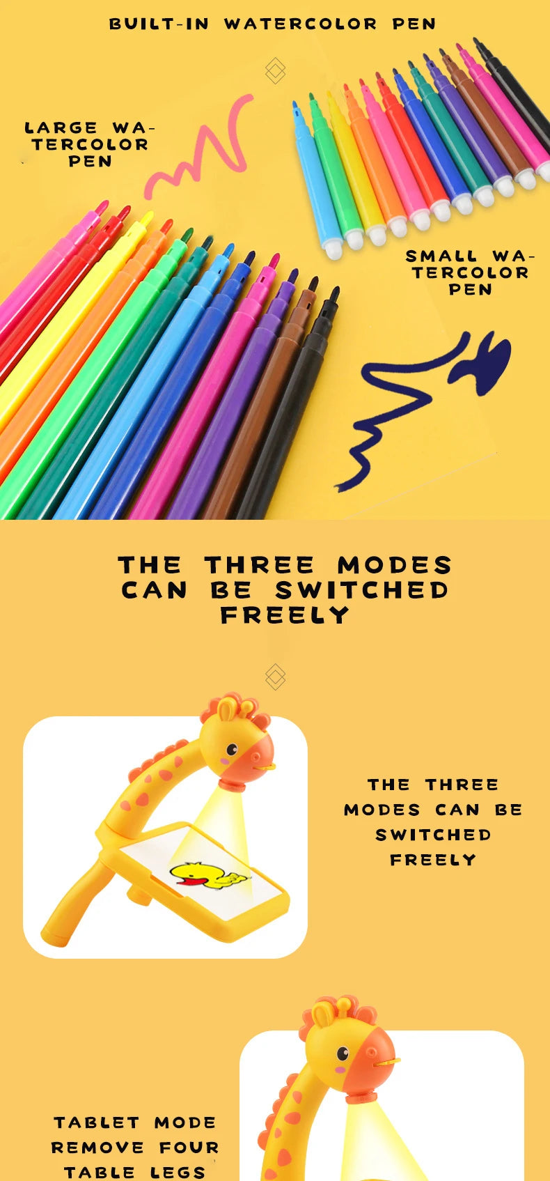 Kids LED Drawing Projector Table – Educational Painting & Art Learning Toy