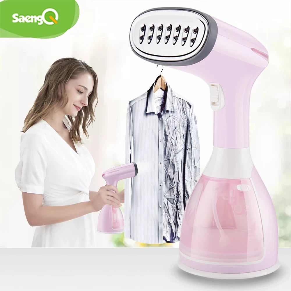 1500W Handheld Garment Steamer – Fast Heat Portable Fabric Steam Iron with 280ml Water Tank
