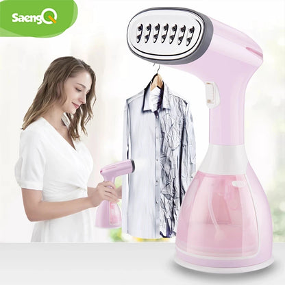 1500W Handheld Garment Steamer – Fast Heat Portable Fabric Steam Iron with 280ml Water Tank