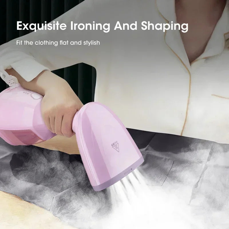 1500W Handheld Garment Steamer – Fast Heat Portable Fabric Steam Iron with 280ml Water Tank